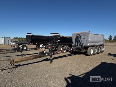2005 Clough Quad/A Pup Dump Trailer