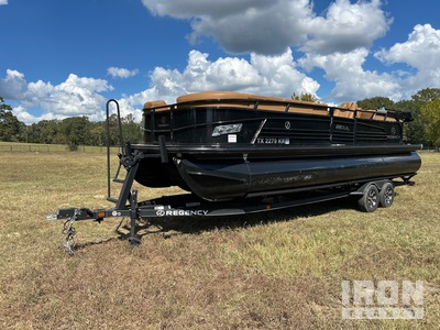 2021 Regency 250 LE3 Pontoon Boat w/2021 Regency Trailer