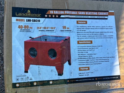 2025 Landhonor LHR-SBC90B Benchtop Sand Blasting Cabinet (Unused)