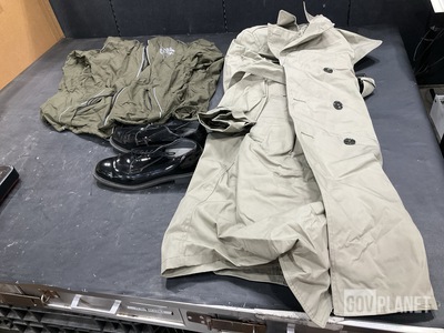 (1) Athlete's Warm Up Jacket, (2) Pairs of Men's Shoes & Assorted Items