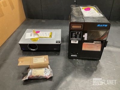 (1) Data Projector, (2) Label Printing Machines & Assorted Items