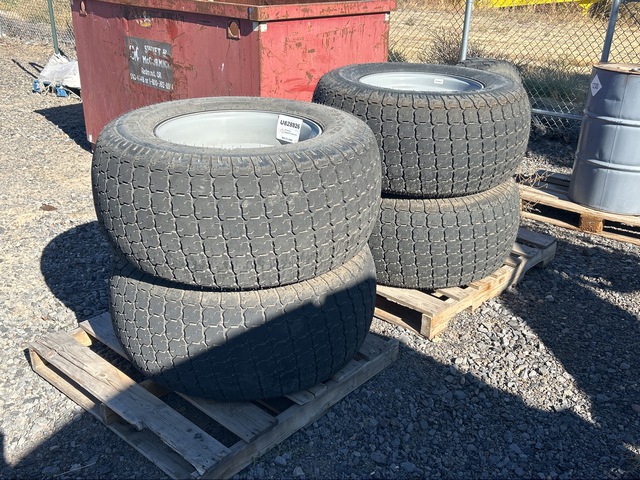 Quantity of (4) 41x18LL-22.5 Turf Tires