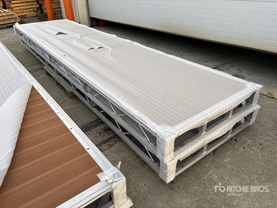 Quantity of (2) 2025 BYT BDF416 4 ft x 16 ft Aluminum Boat Dock Section Kit (Unused)