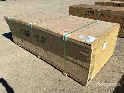 Quantity of 4 ft x 8 ft x 5/8 in Plywood