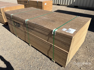 Quantity of 4 ft x 8 ft x 9/16 in Plywood