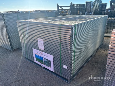 Quantity of (58) 2025 Can Industrial 10 ft x 6 ft Galvanized Temporary Site Fence (Unused)