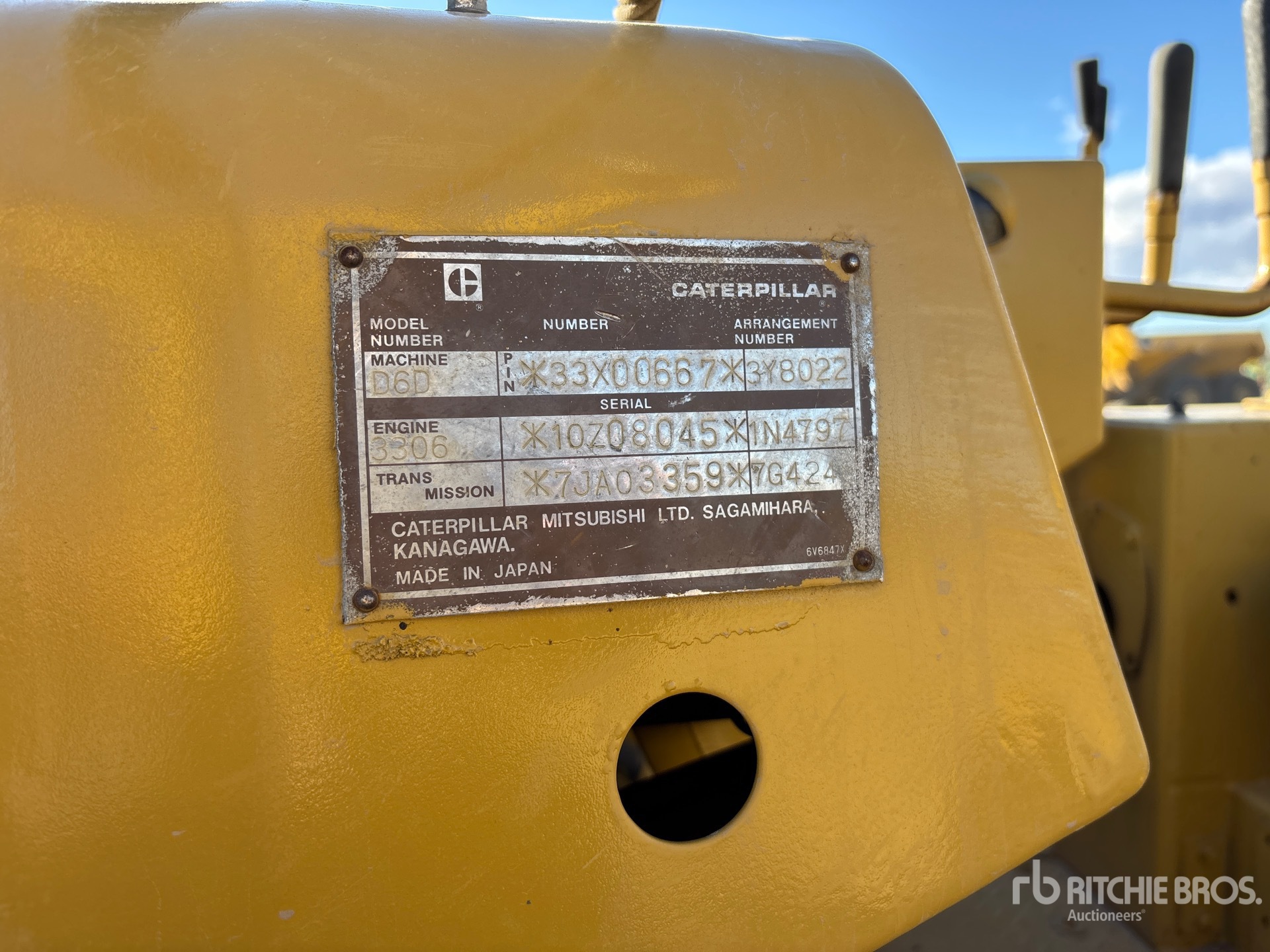 1985 Cat D6D LGP Pipelayer