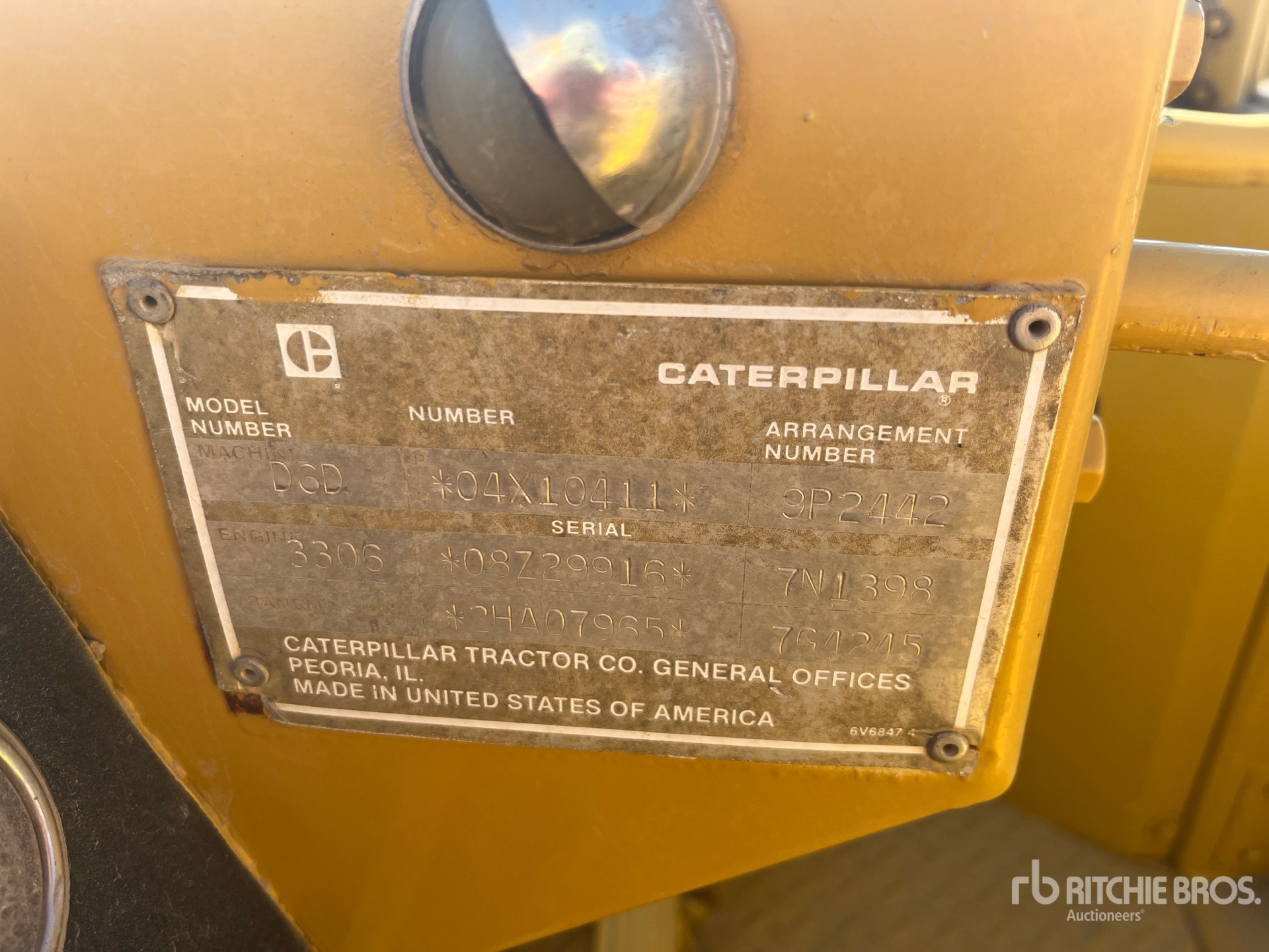 1986 Cat D6D Pipelayer