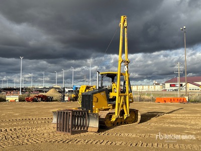 2006 John Deere 450J LGP Combination معدة وضع الأنابيب w/ 2008 Midwestern M510 Conversion