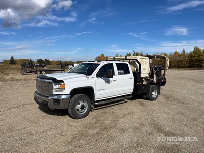 2018 GMC Sierra 3500HD 4x4 Crew Cab SandBlasting Truck