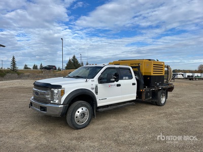 2019 Ford F-550 4x4 Crew Cab Sandblasting Truck