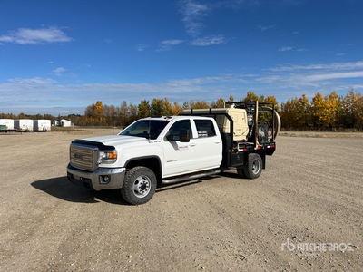 2019 GMC Sierra 3500HD 4x4 Crew Cab Sandblasting Truck , COMPLETE-DISPERSAL-CHALLAND-PIPELINE-LTD