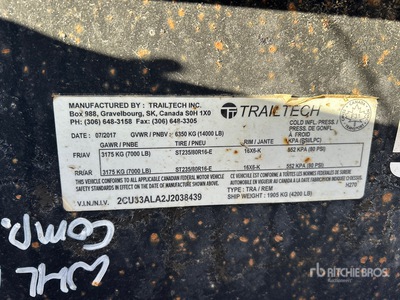 2018 Trailtech H270 T/A トレーラー
