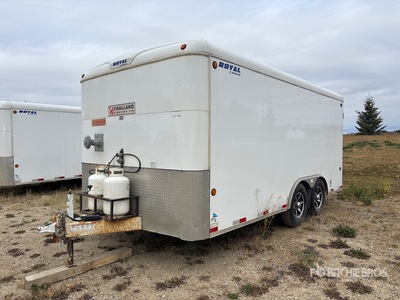 2015 Cargo 16 ft T/A مقطورة ذو كبينة مغلقة