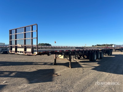 2006 Doepker 32 ft Tri/A Super B-Train Lead Flatbed Trailer