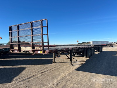 2007 Lode King 32 ft Tri/A Super B-Train Lead مقطورة مسطحة