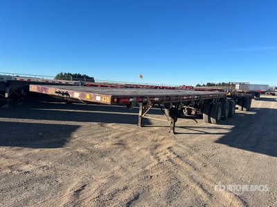 1994 Doepker 28 ft Tri/A Super B-Train Lead Flatbed Trailer