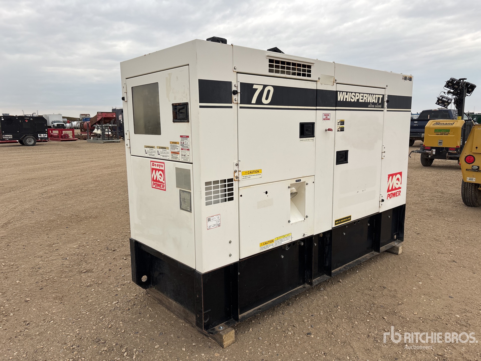 2014 Multiquip DCA70USI3CAN 56 kW Skid-Mounted Generator Set