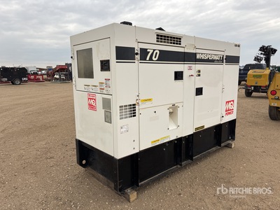 2014 Multiquip DCA70USI3CAN 56 kW Skid-Mounted Generator Set