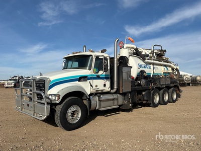 2012 Westech on 2013 Mack GU714 8x6 Vacuum Excavator Truck