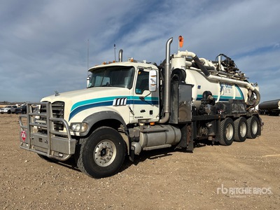 2010 Westech on 2009 Mack GU713 8x6 Vacuum Excavator Truck