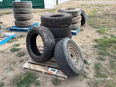 Quantity of (6) Miscellaneous Sizes Tires