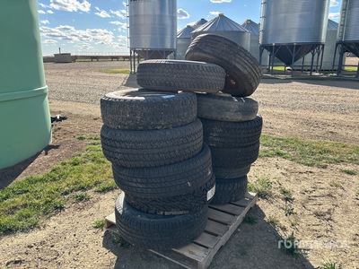 Quantity of (12) Miscellaneous Sizes Tires