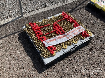 Quantity of (5) 2025 Mackman 13000lbs Lote de Matracas con Cadenas (Sin Usar) / Ratchet Binder & Chains (Unused)