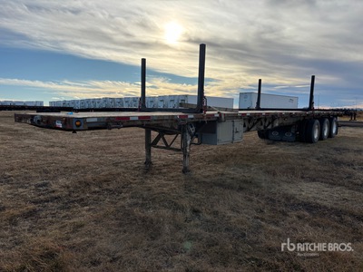 2008 Manac 10353A02 53 ft Tri/A Flatbed Trailer