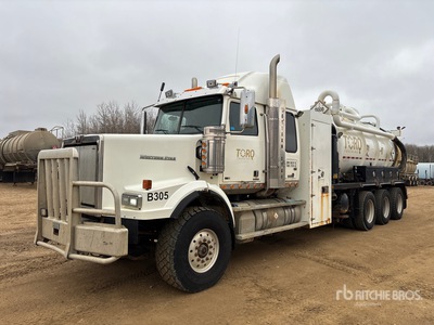 2012 Custom Vac on 2013 Western Star 4900SB 8x6 Sleeper Combination Wash/ Autocarro cisterna aspirazione