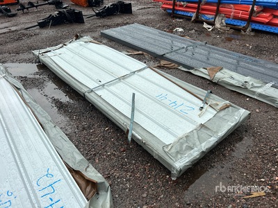 Quantity of (100) 2025 SKLP SKL100 Galvalume Steel Siding Roofing Sheets (Unused)