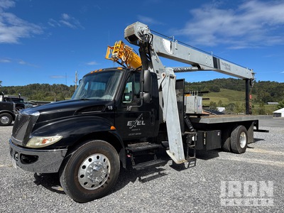 National 500E2 34000 lb Straight Boom on 2008 International 4x2 18 ton National Boom Truck
