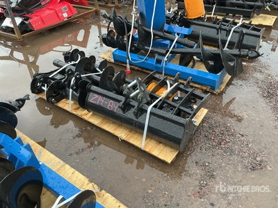 Quantity of (8) 2025 GIYI VCA-8 42 in Mini Excavator Attachments (Unused)