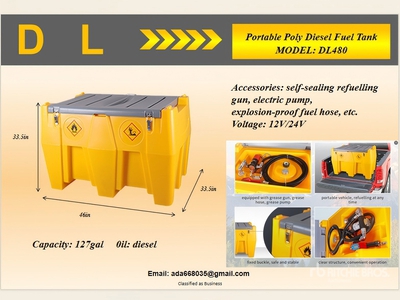2025 KUL DL480 480 L Portable Poly Diesel Tanque para Combustible (Sin Usar) / خزان وقود (Unused)