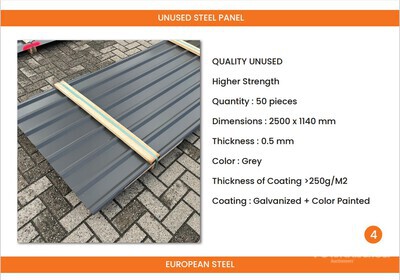 Quantity of Roofing Sheet (Unused)