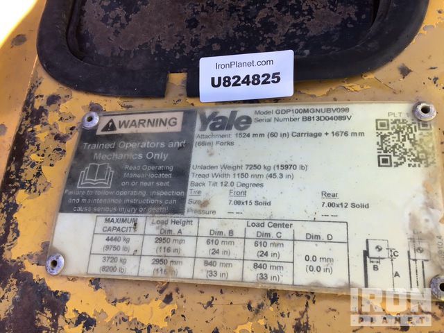 MONTACARGAS 1998 YALE GDP100MGNUBV098