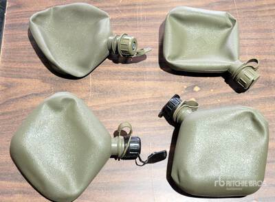 (150) 2 QT. U.S. G.I. O.D. Canteens w/NBC Caps