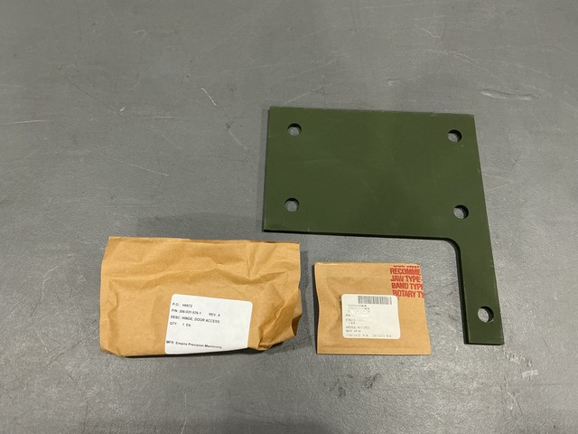 (63) Door Hinges, (28) Catch Strikes, (41) Floor Plates & Assorted Items