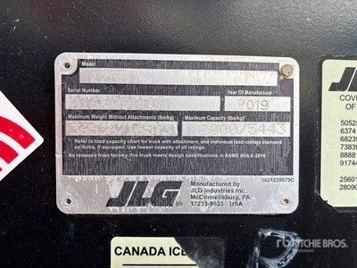 2019 JLG 1255 Telehandler