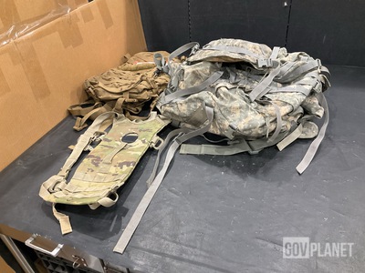 (12) Assault Packs, (42) Hydration Carriers, (9) Load Carriers & Assorted Items