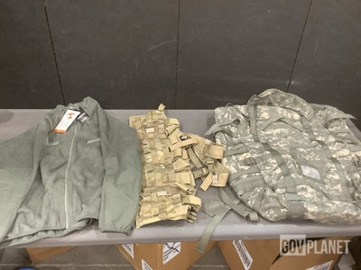 (46) Load Carriers, (12) Field Packs, (6) Parka Liners & Assorted Items