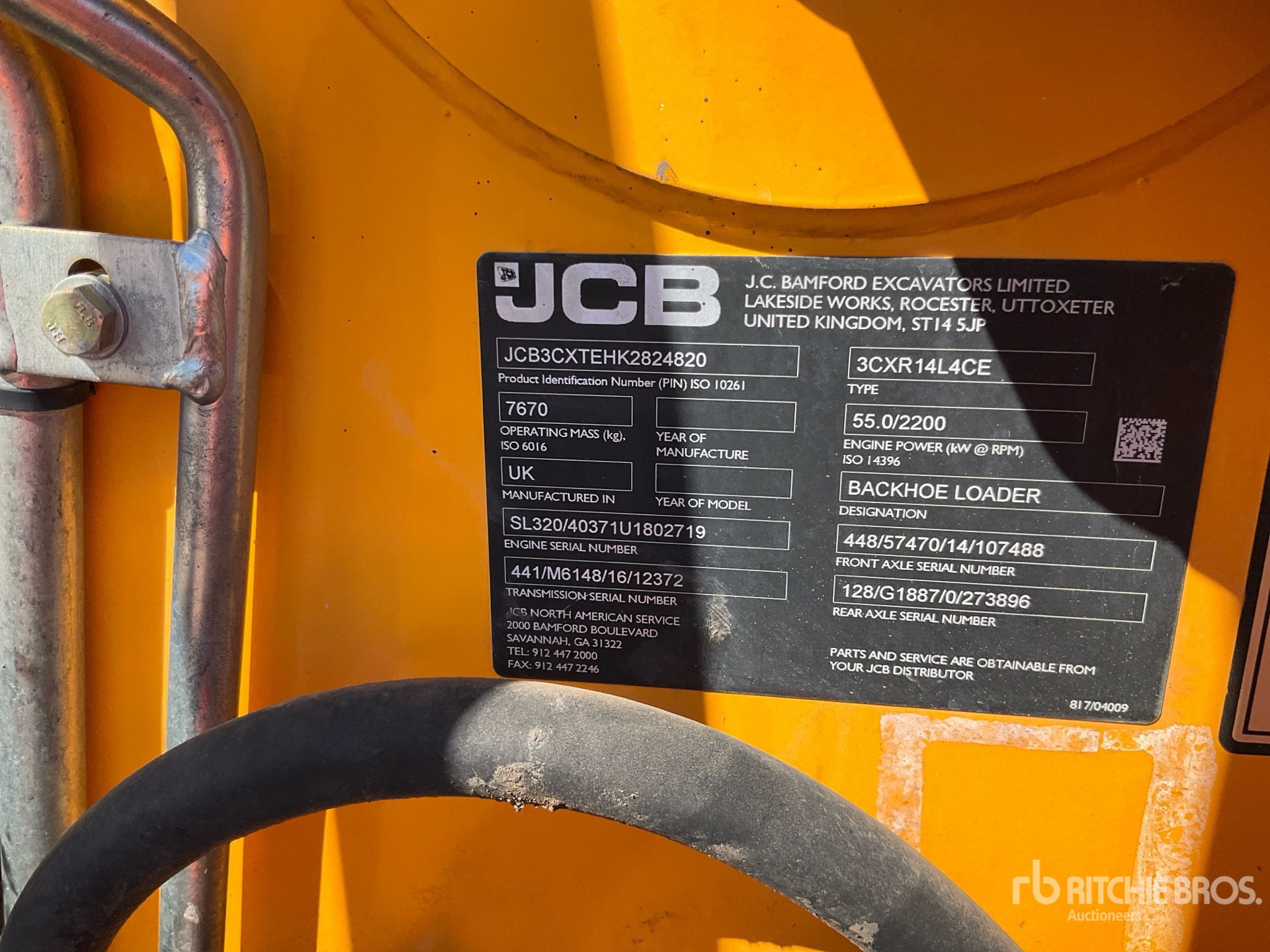 2019 JCB 3CX Backhoe Loader