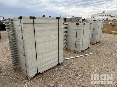 Quantity of (3) Pallets of Gold Press Table Plates (Unused)