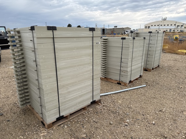 Quantity of (3) Pallets of Gold Press Table Plates (Unused) Quantity of (3) Pallets of Gold Press Table Plates (Unused)