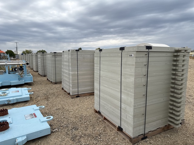 Quantity of (14) Pallets of Gold Press Table Plates (Unused) Quantity of (14) Pallets of Gold Press Table Plates (Unused)