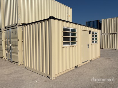 20 ft x 8 ft Storage Container Bureau mobile (Unused)