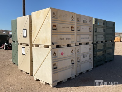 (20) Plastics Research Palcon Pallet Containers