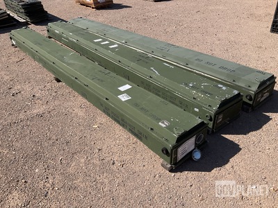 (3) Container Research 406-015-001MUSC-55 Rotor Blade Storage Containers