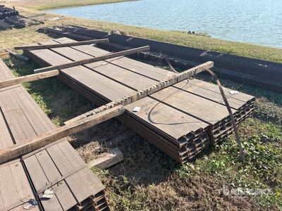 Quantity of (3) Bundles of 4 in x 20 ft Channel Iron