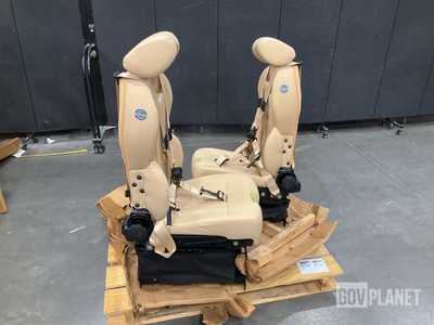 (2) Global Seating Systems 3D51-555N303-1D Vehicular Seats